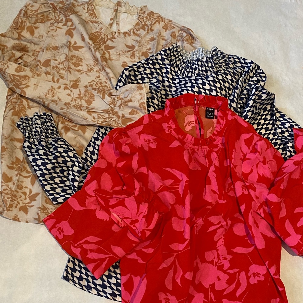 Shein Blouses Bundle of 3